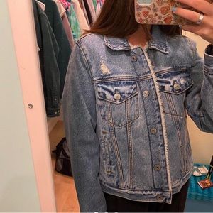 FLEECE jean jacket